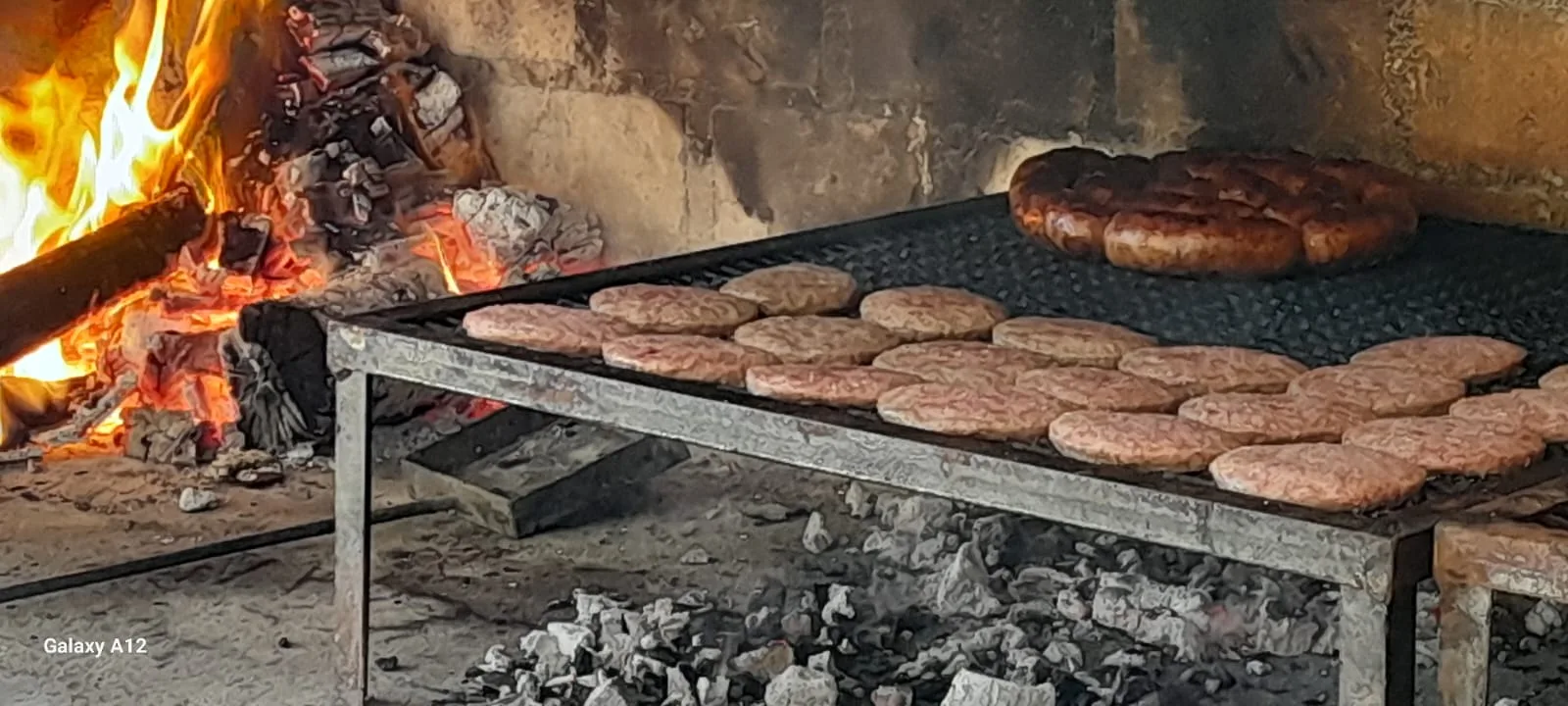 Parrilla encendida
